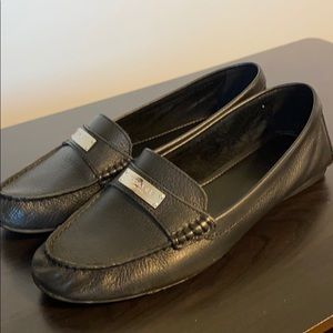 Coach black loafers